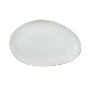 Блюдо овальное 24x16 см, h 1,5 см, цвет blanc, Wabi
