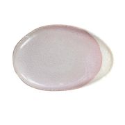 Блюдо овальное 24x16 см, h 1,5 см, цвет rose, Wabi