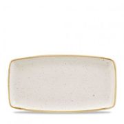 Блюдо сервировочное 35х18,5см, без борта, Stonecast, цвет Barley White Speckle
