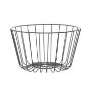 Корзина для фруктов D24XH14,5CM, металл, цвет черный