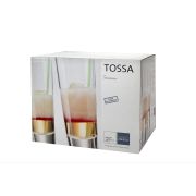 Набор стаканов высоких H/B Longdrink XL, 571 мл, d= 8,2 см h=19,3 см, TOSSA, хрустальное стекло, 6 шт.