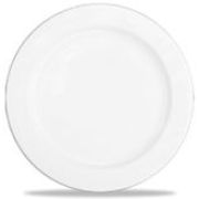 Тарелка плоская с римом, 20см White