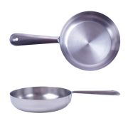 Сковорода порц. d=10 см. h=3 см. 0,25 л. нерж. глубокая с ручкой MGsteel /1/120/