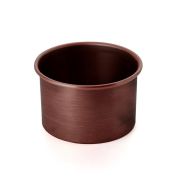 Сахарница с кантом медная, с патиной, 10х6 см