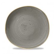 Тарелка мелкая «Волна» d26,4см, без борта, Stonecast, цвет Peppercorn Grey