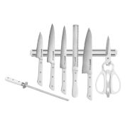 SHR-0280W/K Набор ножей Super Set 8 в 1 «Samura HARAKIRI» 11,23,45,57,85,мусат,ножницы, м. держатель