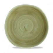 Тарелка мелкая «Волна» d26,4 см, без борта, Stonecast Patina Burnished Green