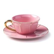 Чайная пара 200 мл, цвет Rosa, чашка: h 5,6 см, d 10,6 см, блюдце: d 17,3 см