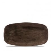 Блюдо прямоугольное 35,5х18,9см, без борта, Stonecast Patina Iron Black