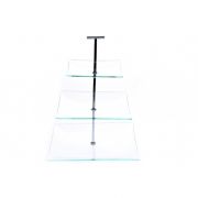 ETAGERE GLASS 3LEVELS 25-20-15 H30CM