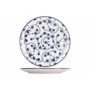 Набор из 4 тарелок d 27 см, фарфор, Flor Azul
