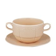 Бульонная пара 350 мл, фарфор,серия «Aristocrat-Peach Tea», Noble
