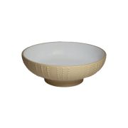 Салатник на ножке, цвет белый/ бежевый d 18,5 см h 6,5 см Urchin