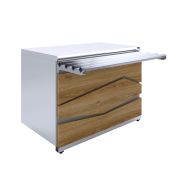 Прилавок нейтральный Luxstahl ПН-1200 Premium