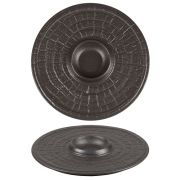 Блюдо круглое d 25 см Black Raw Stellar