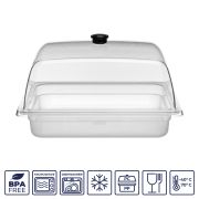 Крышка GN1/2 32,5*26,5 см. h=12,5 см. поликарбонат, прозрачная (поднос 76839, 76847,76855,76752,76753,76754,76755,76756,76757,76758,76759) GP /1/12/