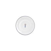 Блюдце для чайной чашки 15 см, кант синий, Vaso Piccolo DS19