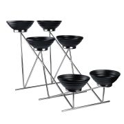 Стойка металлическая для выкладки + шесть салатников,66*40*44 см,  P.L.--Hotelware