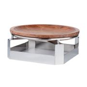Стойка металлическая для выкладки + блюдо из бука,32*32*13 см, P.L.--Hotelware