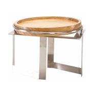 Стойка металлическая для выкладки + блюдо из бука,32*32*18 см, P.L.--Hotelware