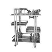Тележка сервировочная,нержавеющая сталь 81*50*112 см.  P.L.--Hotelware