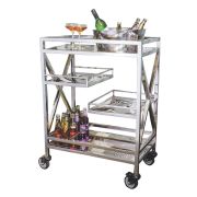 Тележка сервировочная,нержавеющая сталь 75*45*103 см.  P.L.--Hotelware
