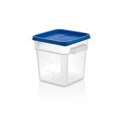 Контейнер для продуктов квадратный  3,8 л. 19*19*18,7 см. с мерной шкалой, прозрачный, п/п, без крышки (крышка 76706, 76707, 76708, 76709) GP /1/12/