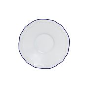 Блюдце 11 см, кант синий