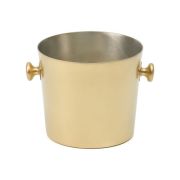 Ведро для подачи льда «Брасс», латунное, с лужением внутри, 13х12 см