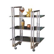 Тележка сервировочная,нержавеющая сталь 78*45*107 см. P.L.--Hotelware