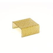 Подставка для закусок 11,5x11,5 см h 5 см, стекло, цвет янтарный