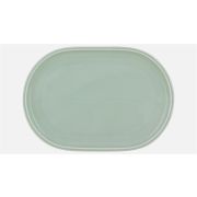 Блюдо овальное 36x23,5 см, h 2,3 см, FROST, Shiro Glaze