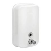 Дозатор для жидкого мыла из нержавеющей стали PUFF-8615W, белый, 1000 мл, порошковое окрашивание