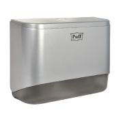 Диспенсер бумажных полотенец Puff-5140S, хром, с замком, ABS-пластик