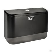 Диспенсер бумажных полотенец Puff-5140Bl, черный, с замком, ABS-пластик