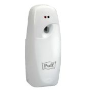 Освежитель воздуха автоматический puff-6110, белый, флакон EUR0 300 мл или 250 мл, 9х10х22 см (1402.107)