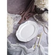 Блюдо овальное 32,5x23 см h 3 см, фарфор, Grazia