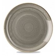 Тарелка мелкая 32,4см, без борта, Stonecast, цвет Peppercorn Grey