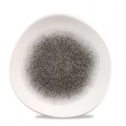 Тарелка мелкая «Волна» d21 см, без борта, Raku Quartz Black