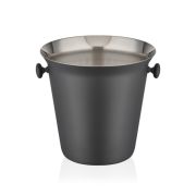 Ведро для шампанского 21см, H20см, матовый черный, Narin