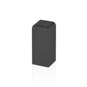 Солонка 3*3*6,5, матовый черный, Narin