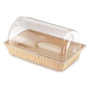 Корзина для хлеба и выкладки 52*32 см h9,5 см с откидной Roll-top крышкой ротанг, P.L. Proff Cuisine