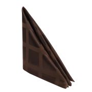 Салфетка 45х45см ЖУРАВИНКА темно-коричневая клетка