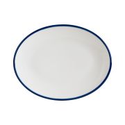 Блюдо овальное 310*240 мм. Линеа Синий, форма Мув Bonna /1/6/582/
