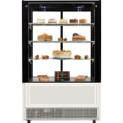 Витрина Cryspi Elegia Quadro К 850Д R290 (ЕL.2.G9005мат.A9005мат.B9010 СВЕТЛЫЙ стр.м.P1.PS)