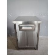 Стол-тумба для кофемашин 600х700х850 нерж.