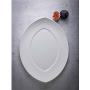 Блюдо овальное 32x25 см h 3 см, фарфор, Linea