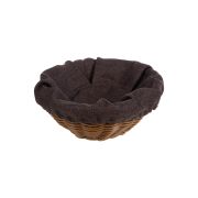 Чехол для корзинки рогожка темно-коричневый (цвет 55) (кт1896 кт1897круглый)