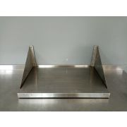 Полка настенная сплошная 600х400х300 нерж.