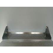 Полка настенная сплошная 1400х400х300 нерж.